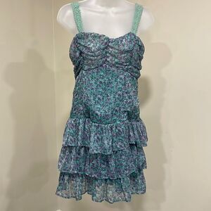 NWOT RU Cowgirl floral ruffles dress.  Size S small 4/6